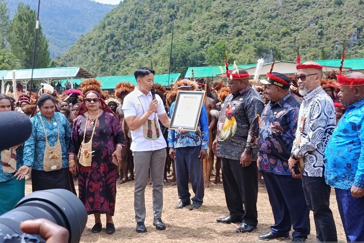 Festival Budaya Lembah Baliem libatkan 1.500 pelajar raih rekor MURI