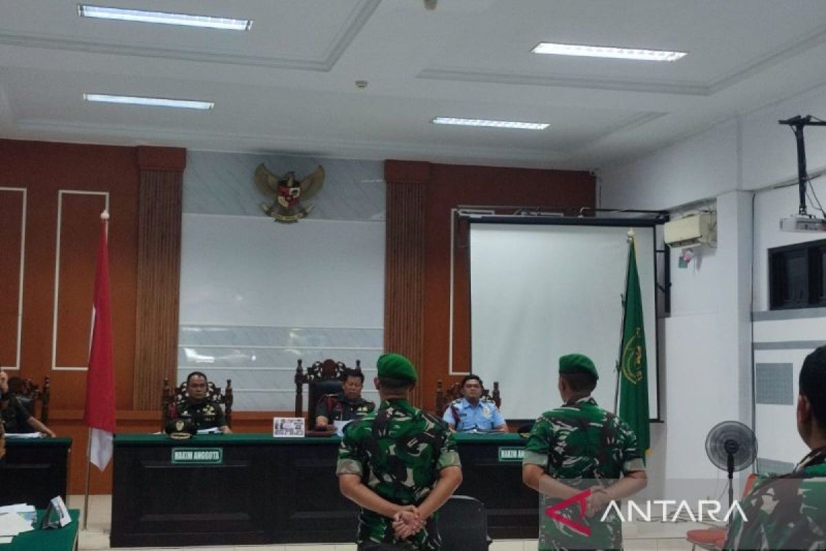 Dua anggota TNI AD di Sumut divonis 2,5 tahun dan dipecat, ini kasusnya