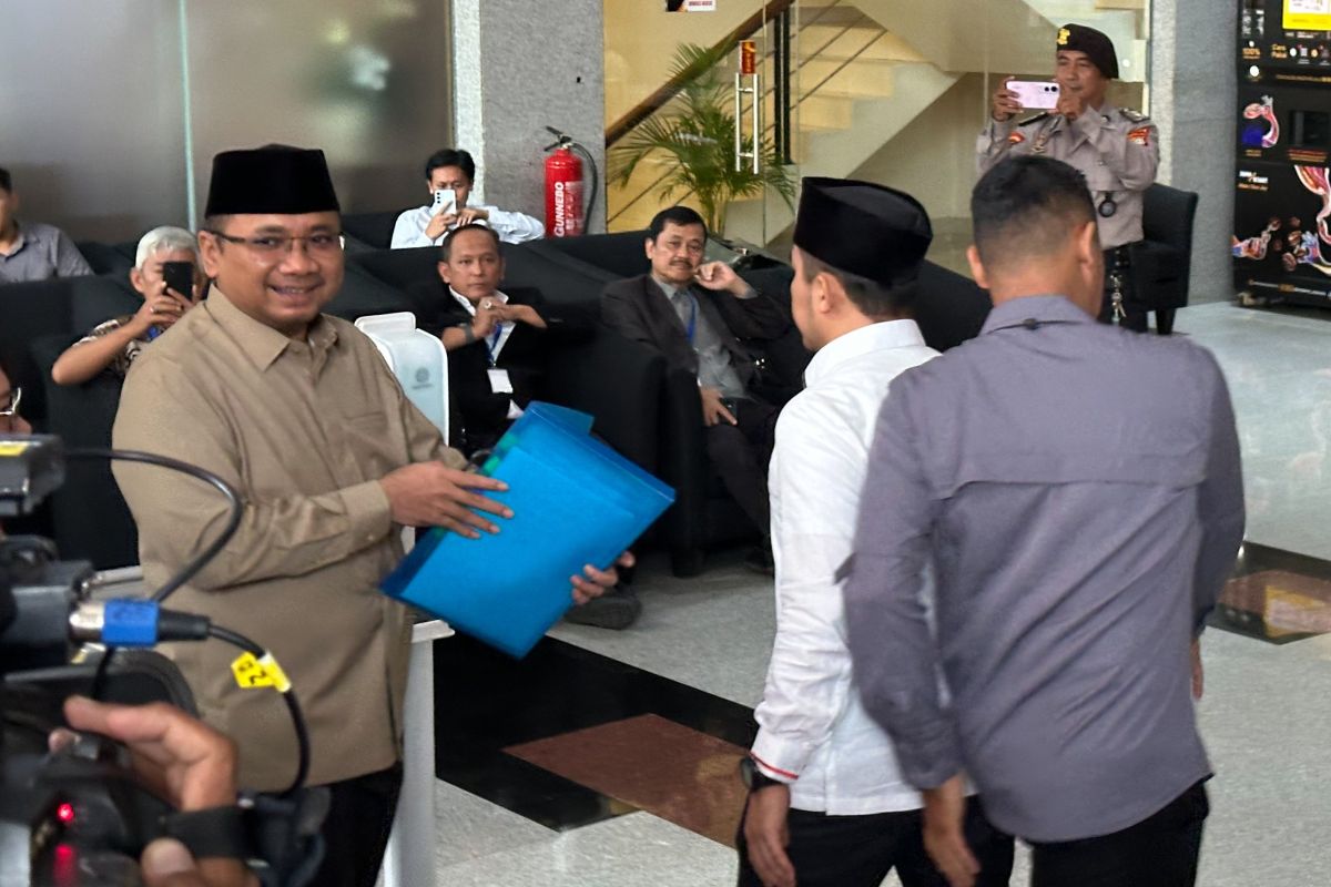Yaqut Cholil Qoumas tiba di Gedung Merah Putih KPK
