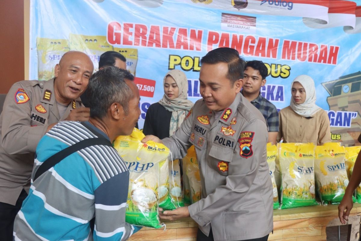 Polres Kudus gelar gerakan pangan murah