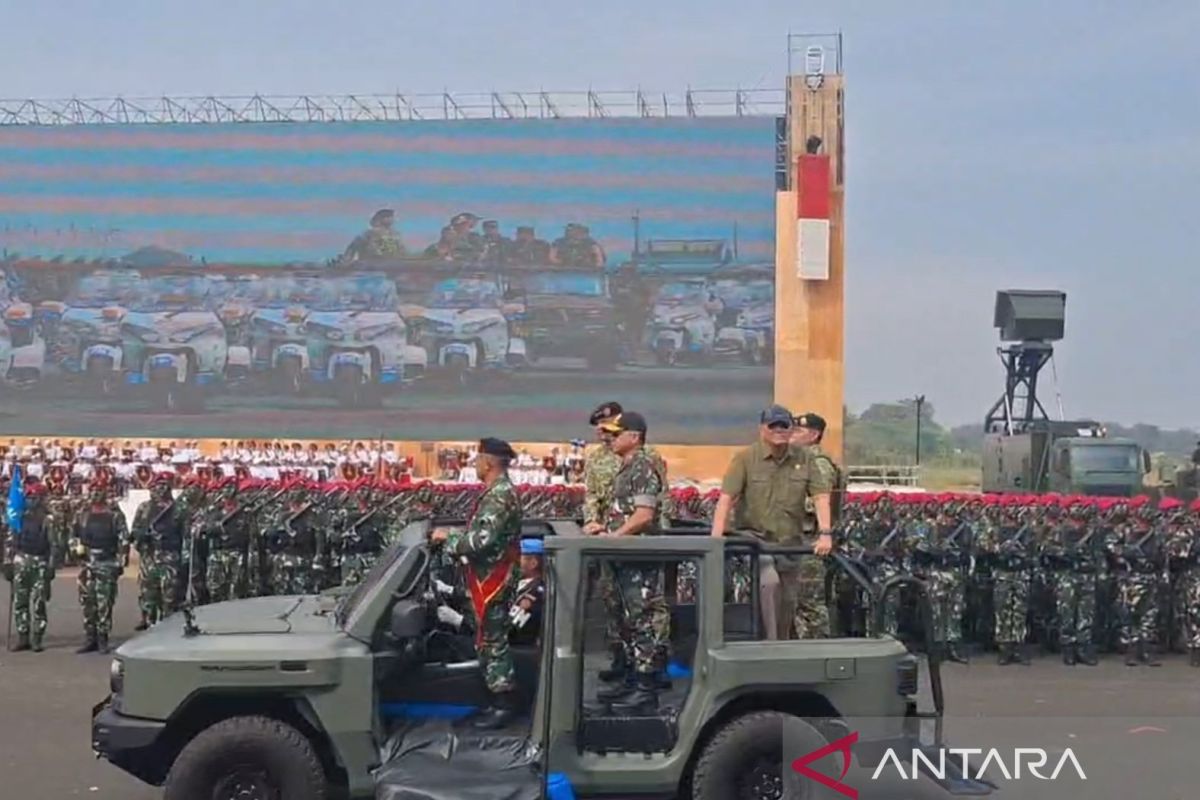 Menhan-pimpinan TNI tinjau gladi bersih pelantikan Wakil Panglima TNI