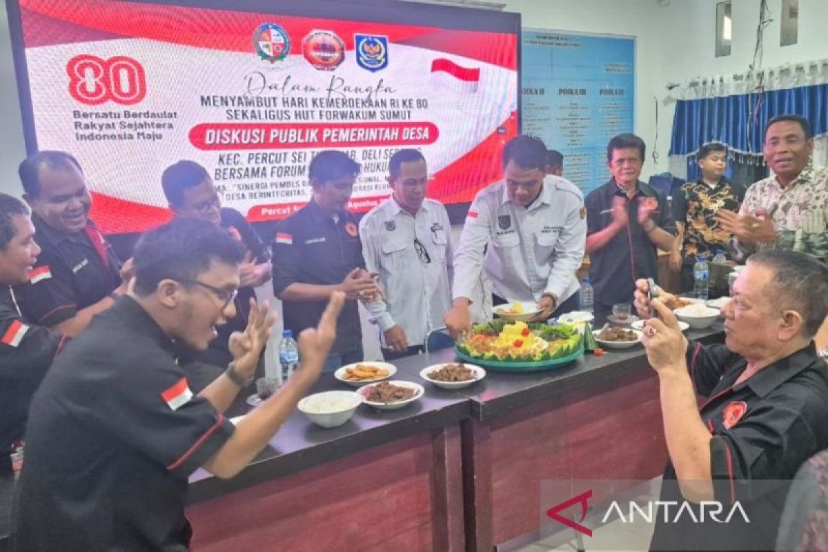 APDESI Percut Sei Tuan rayakan HUT ke-4 Forwakum Sumut secara kejutan