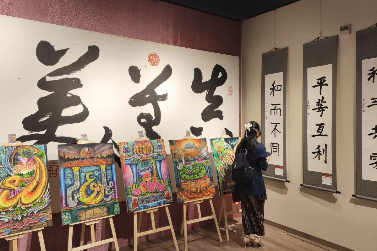 Pameran kaligrafi bawa misi penguatan persahabatan China-Indonesia