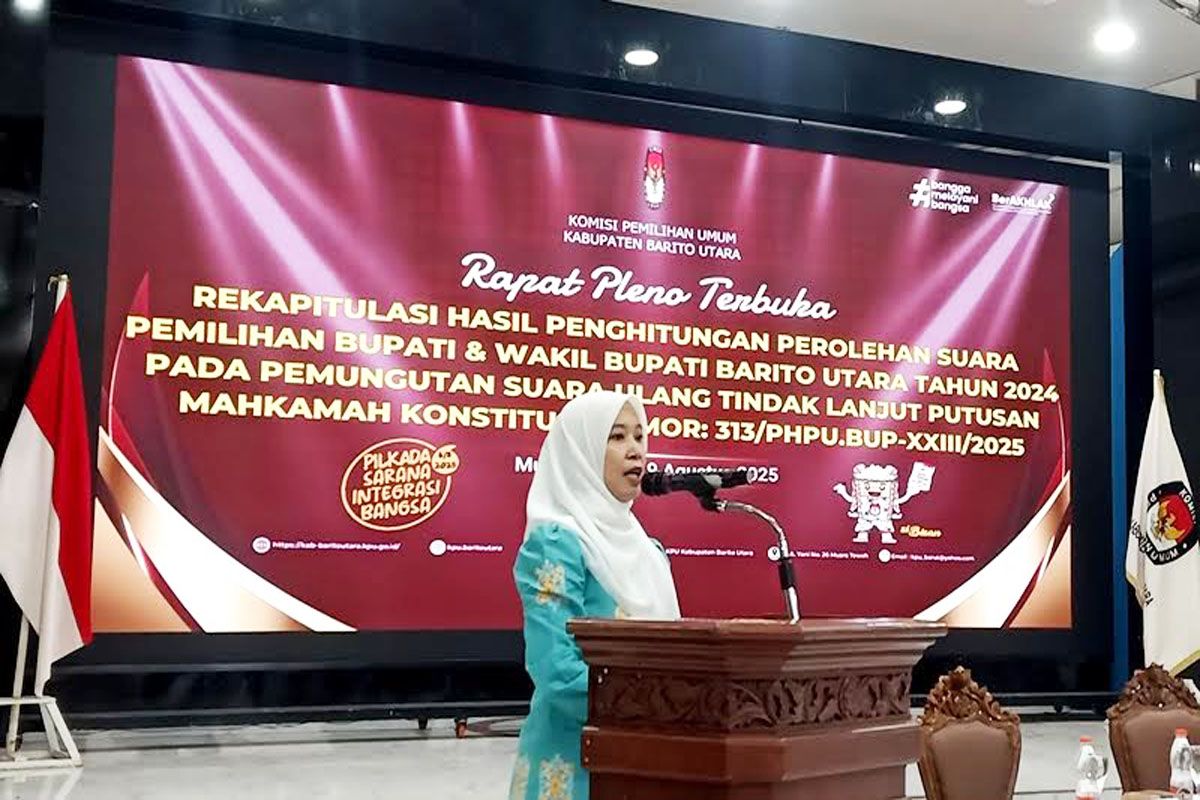 Rekapitulasi suara PSU Pilkada Barut, Shalahuddin - Felix menang 3.411 Suara