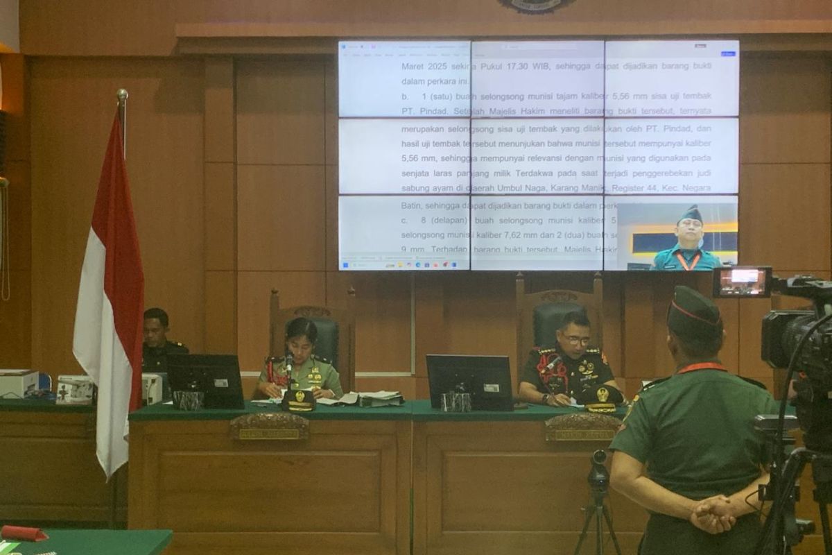 Kasus penembakan polisi di Lampung, Kopda Bazarsah dihukum mati