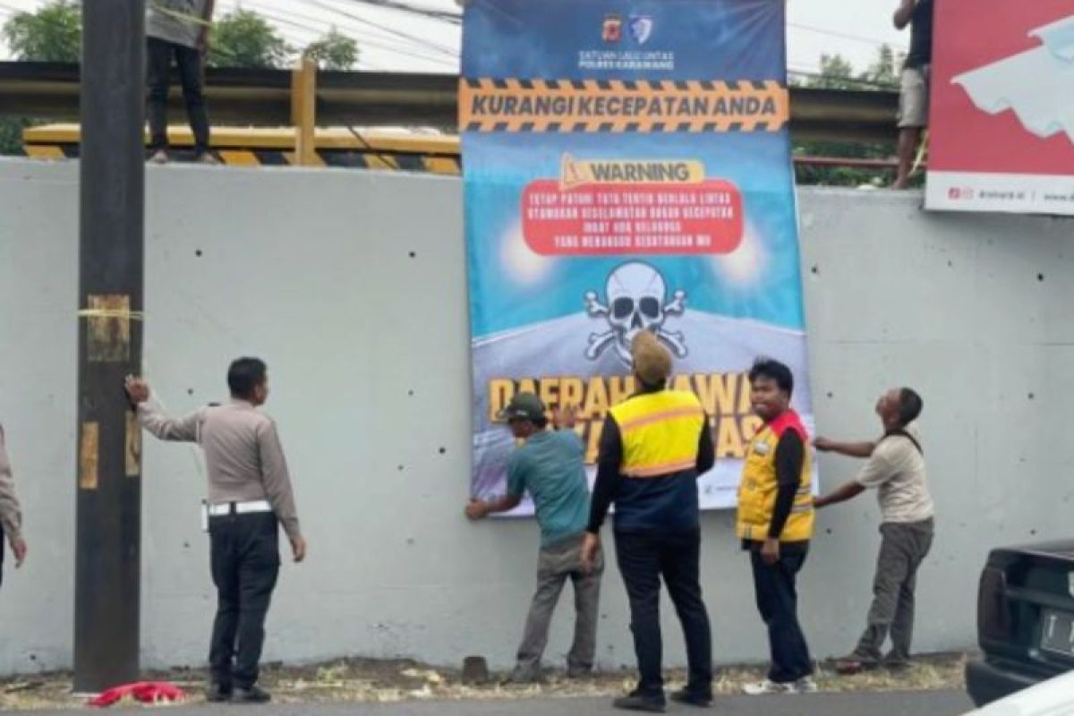 Satlantas Polres Karawang kampanye keamanan dan keselamatan berlalulintas di jalan