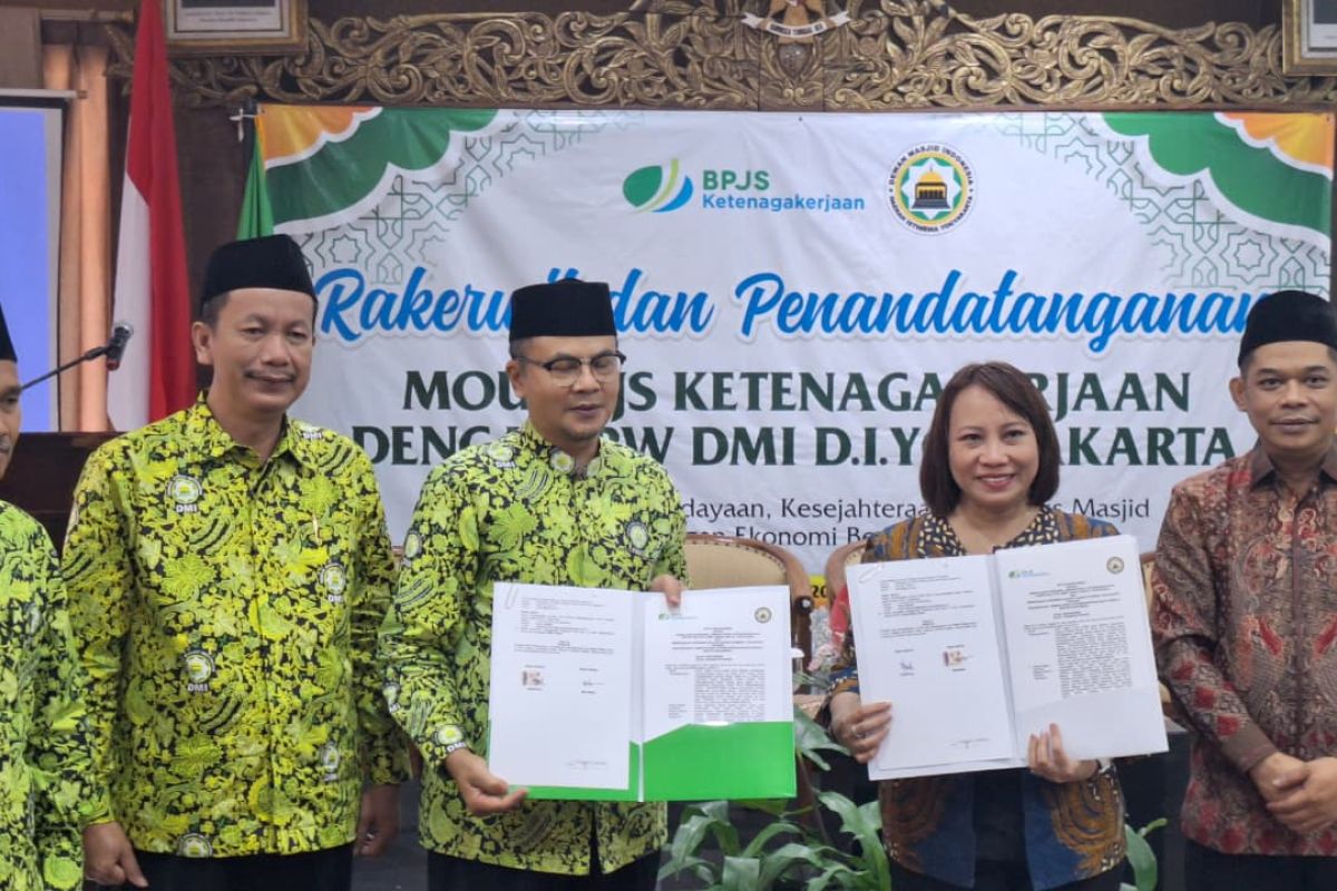 DMI Yogyakarta MoU Program Jaminan Sosial Ketenagakerjaan bagi tenaga rentan sosial keagamaan