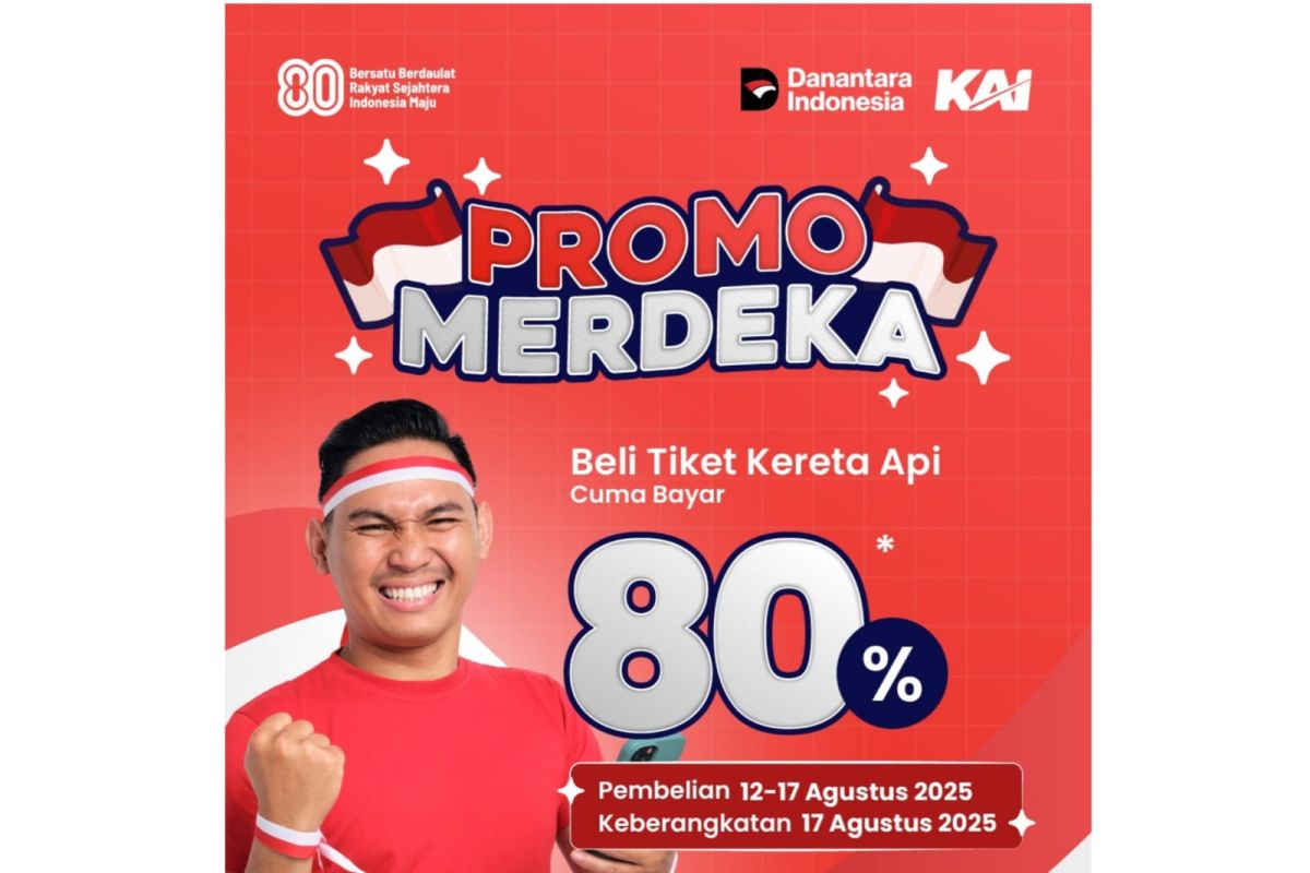 "Promo Merdeka KAI 17 Agustus: Cuma Bayar 80% Harga Tiket, Rayakan Kemerdekaan Lebih Hemat"