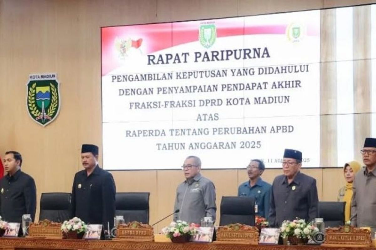 DPRD Kota Madiun setujui Raperda Perubahan APBD 2025 dan Lingkungan