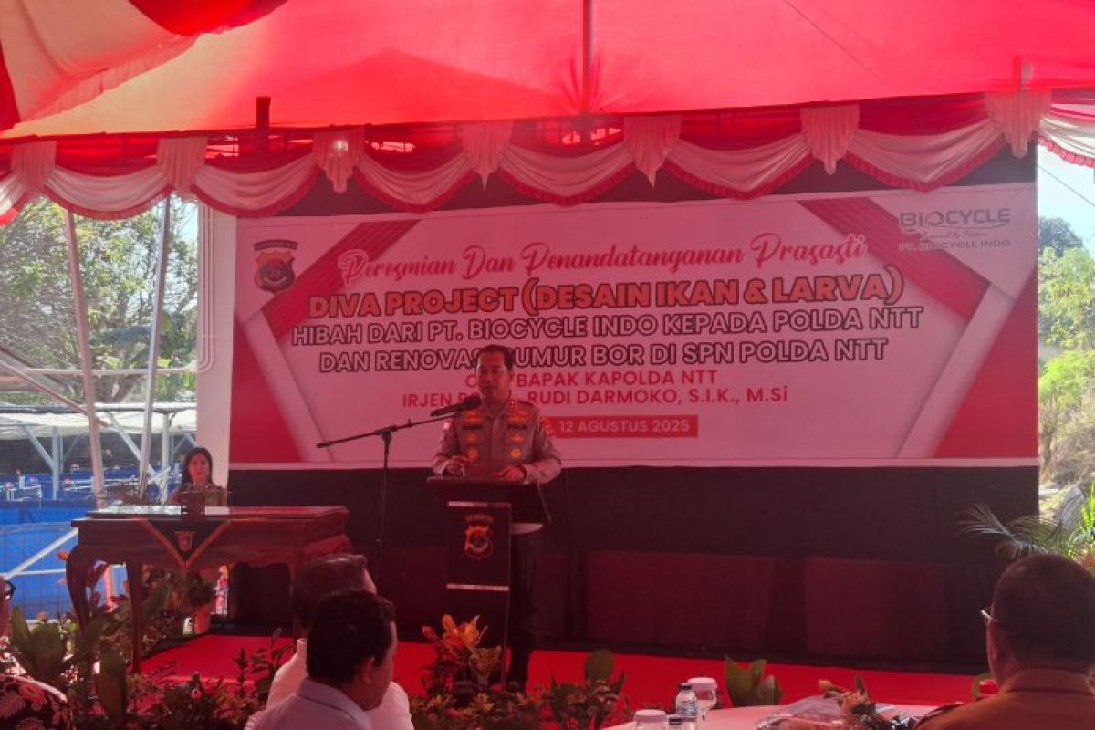 Kapolda NTT resmikan program Desain Ikan dan Larva di SPN Polda NTT