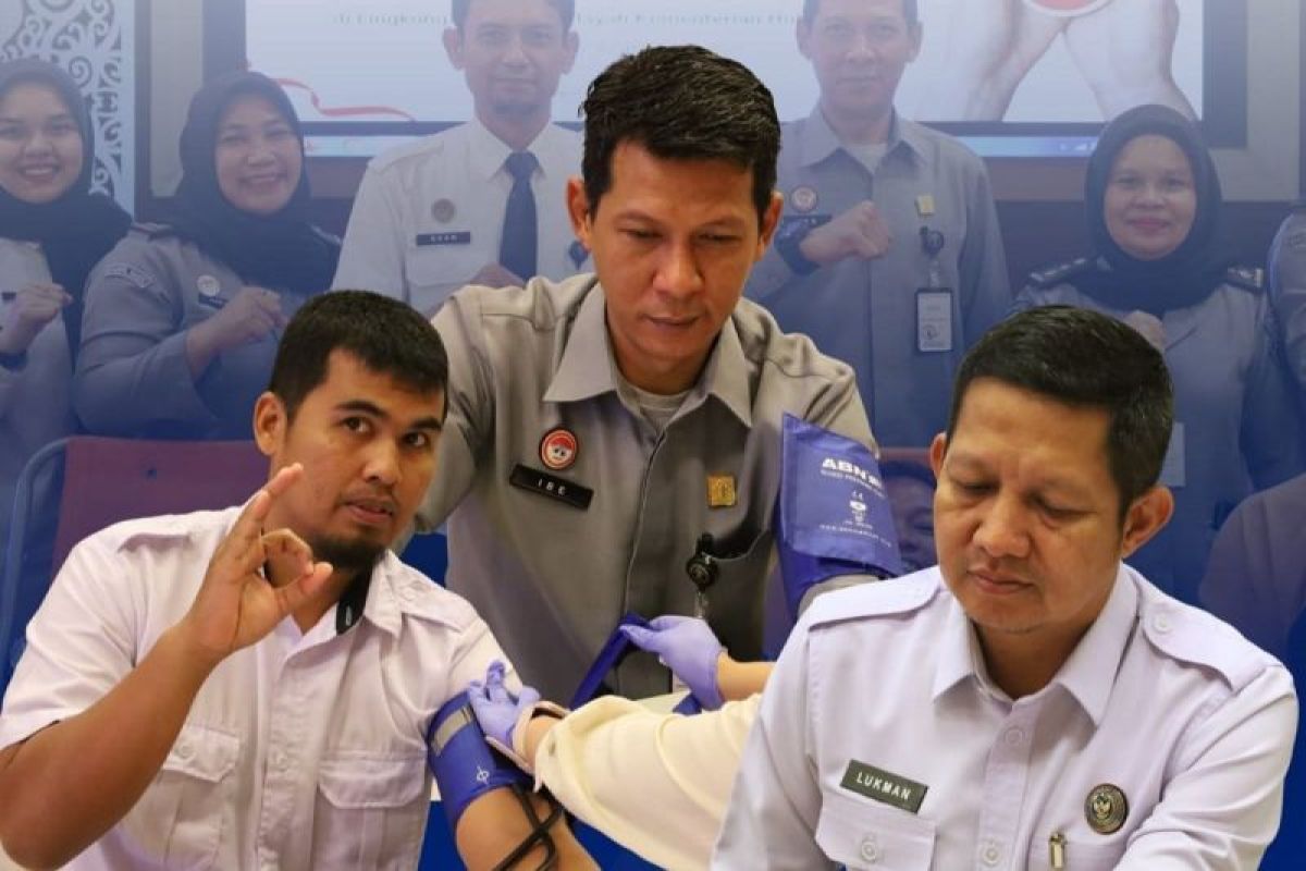 Kanwil Kemenkum Riau Gelar Donor Darah dalam Rangka Hari Pengayoman ke-80