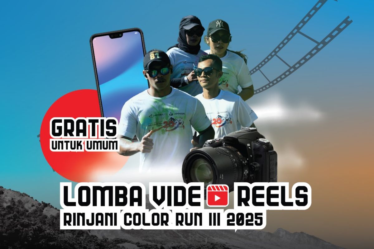 Lomba video reels Rinjani Color Run III 2025, Menangkan hadiah sambil abadikan momen terbaik