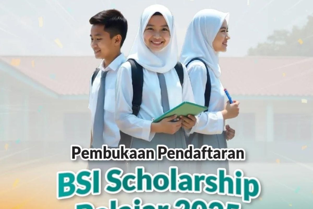 BSI beri beasiswa untuk pelajar dan mahasiswa tak mampu