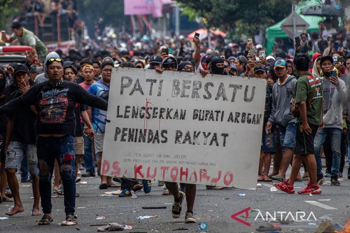 Polisi beri klarifikasi informasi korban tewas saat demo Pati