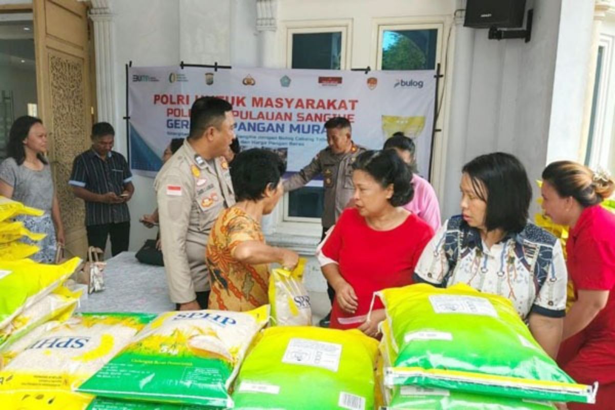 Gerakan Pangan Murah Polda Sulut distribusikan 63,85 ton beras