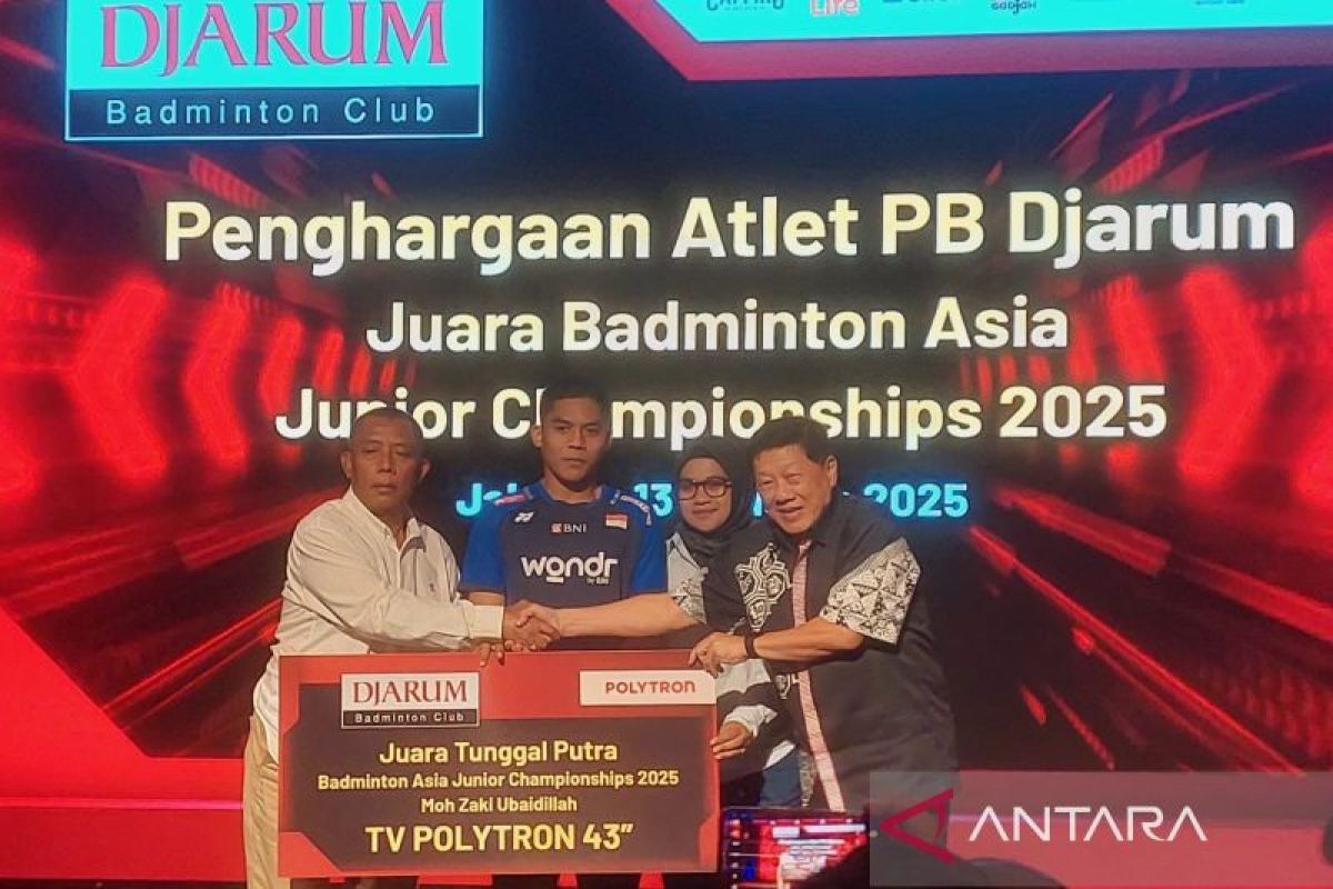 Ubed dapat bonus dari PB Djarum setelah juara Asia junior 2025