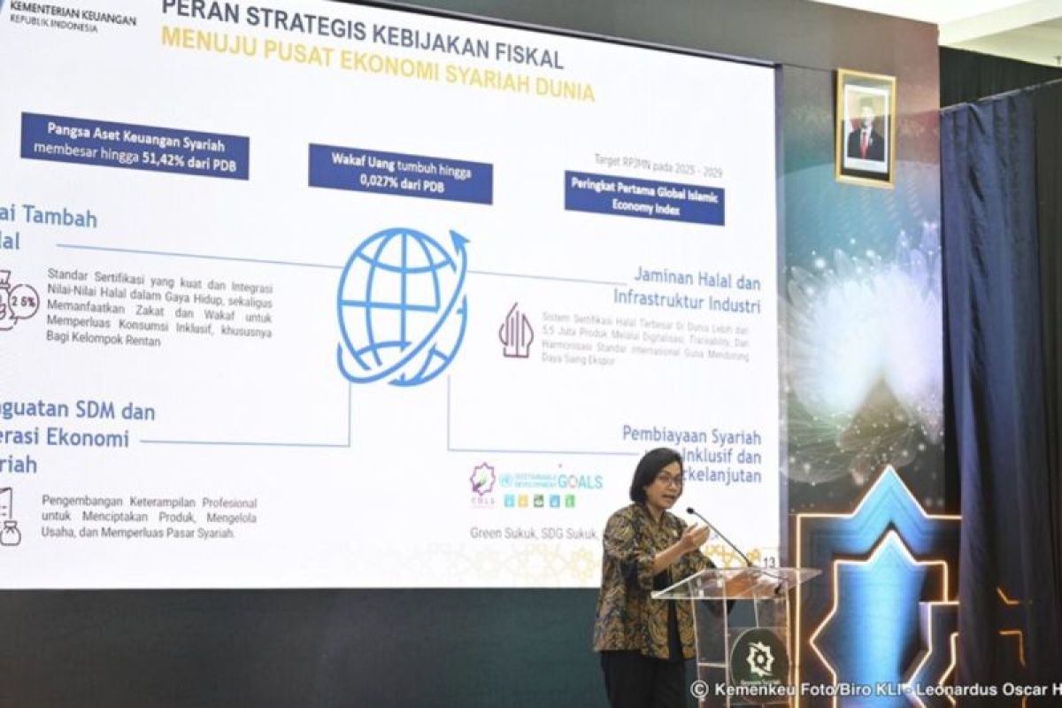 Sri Mulyani yakin RI bisa jadi 'role model' lewat ekonomi syariah