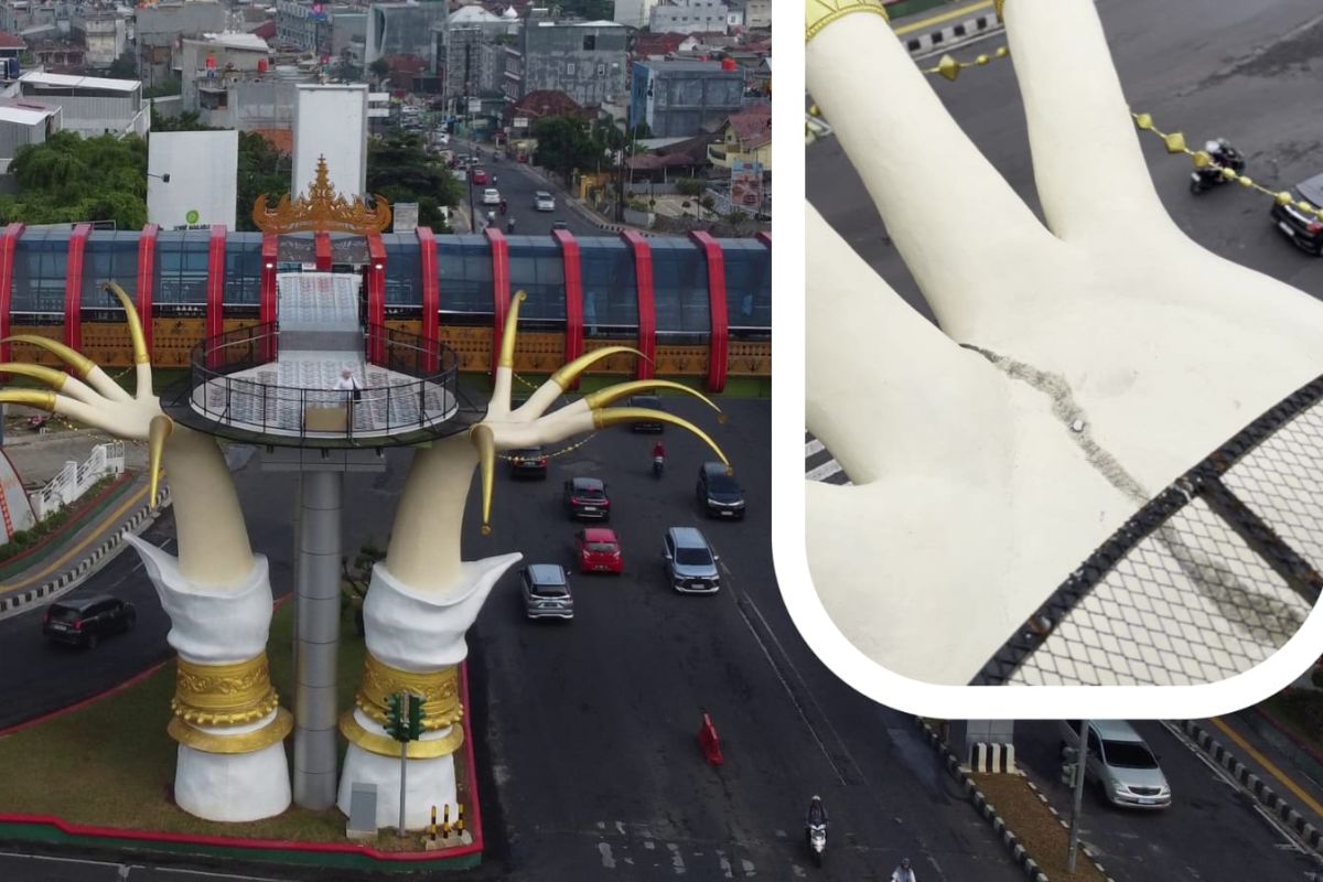 Wali Kota bantah tak ada retak di JPO Siger milenial Bandarlampung