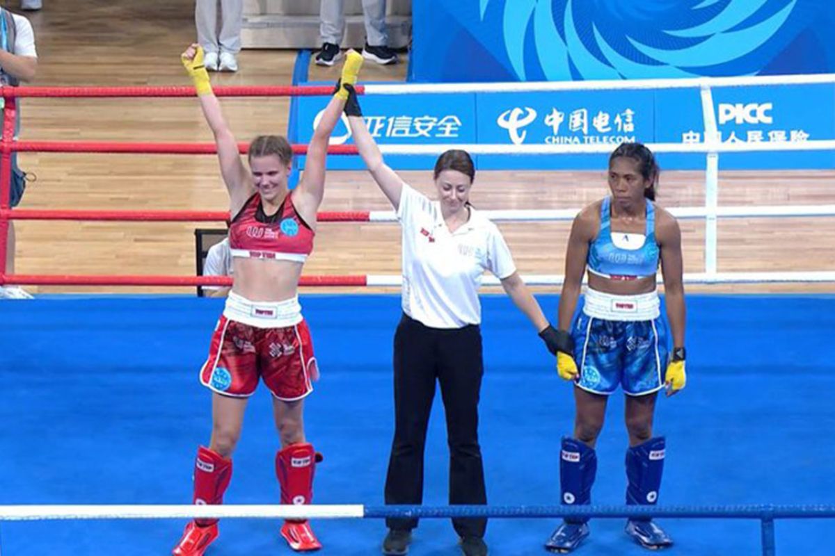 Susanti gagal sumbang perunggu usai takluk dari kickboxer Ukraina