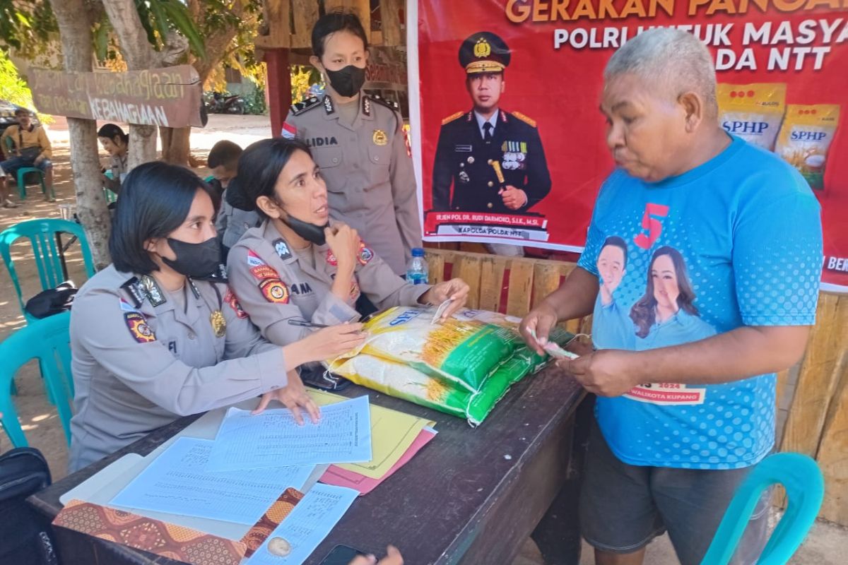 Polda sudah menyalurkan 292 ton beras murah di seluruh NTT