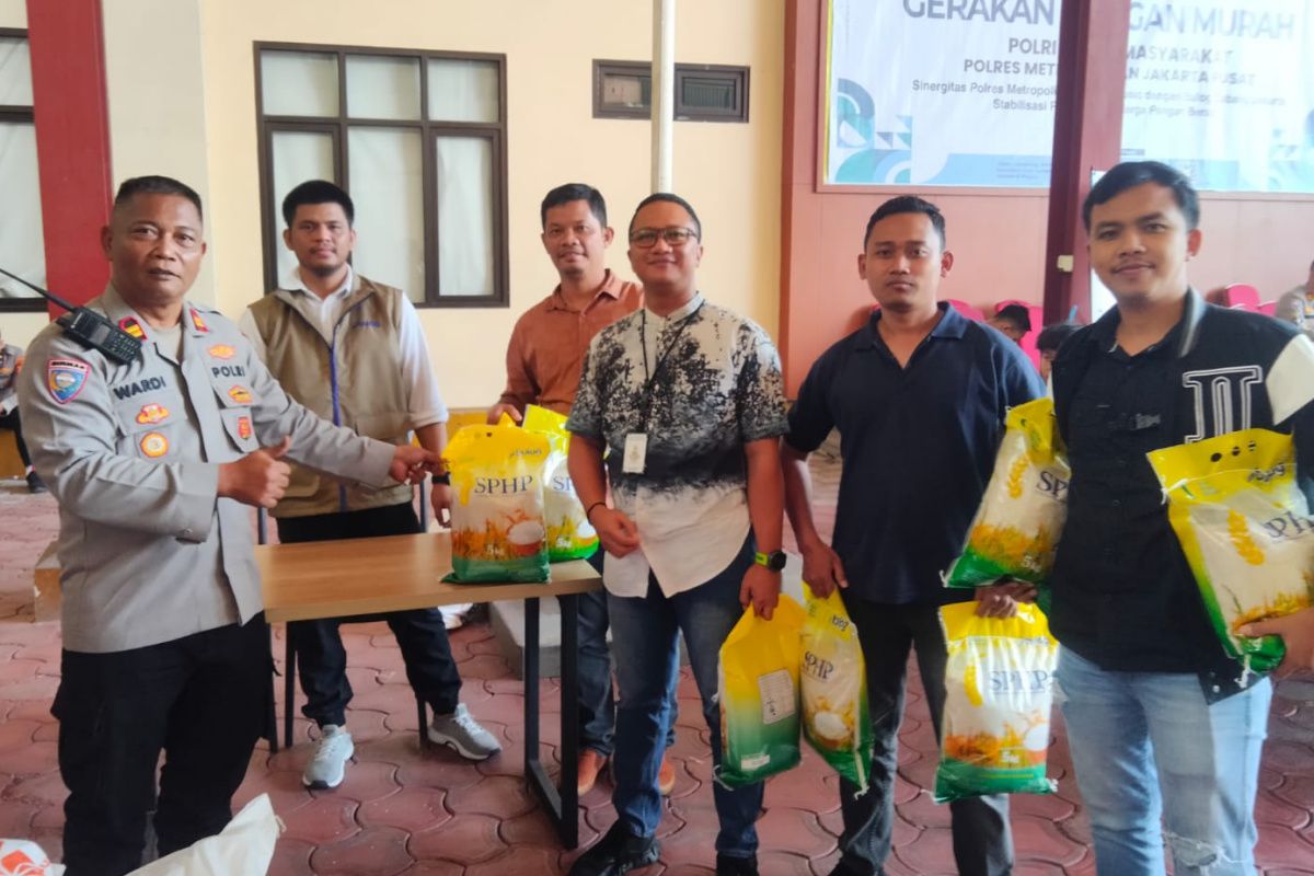 Polisi sediakan 5 ton beras murah pada Gerakan Pangan Murah di Jakpus