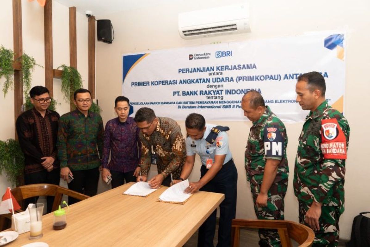 BRI dukung digitalisasi pembayaran parkir di Bandara SMB II Palembang gandeng Primkopau Antariksa