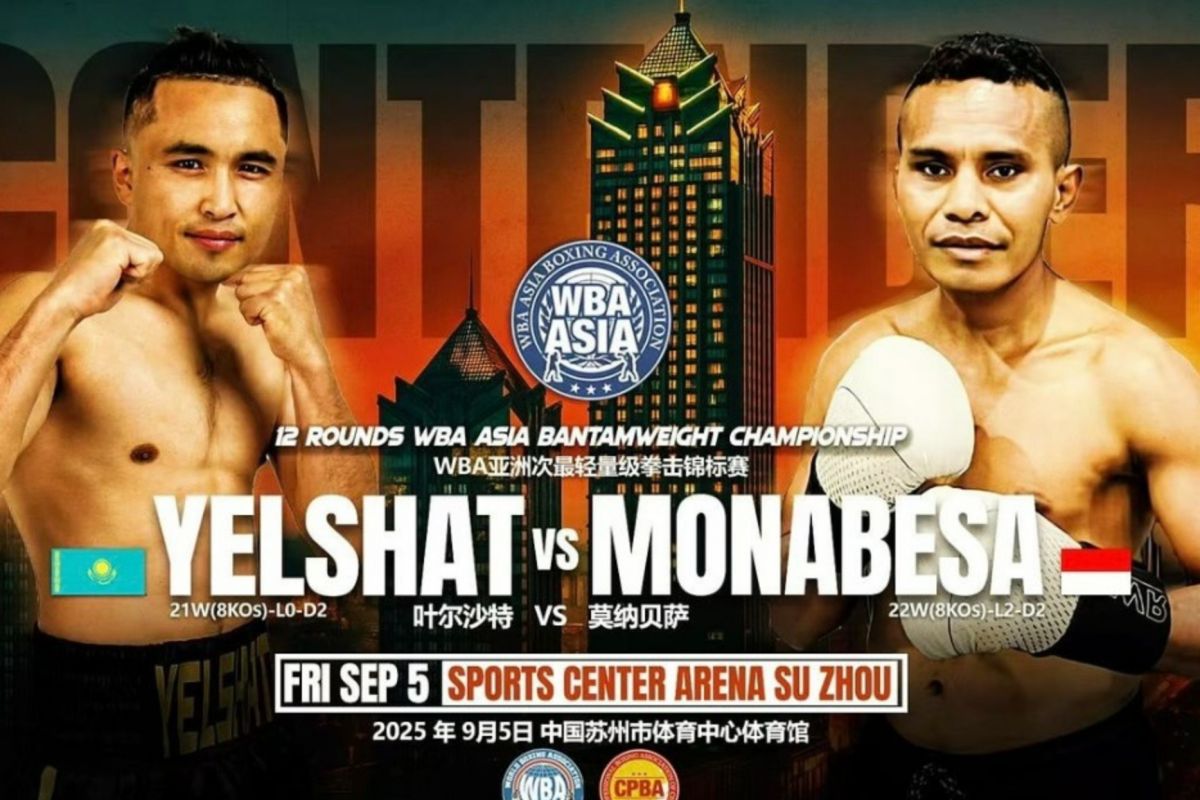 Tibo Monabesa lawan Nikhemttola untuk gelar kelas bantam WBA Asia