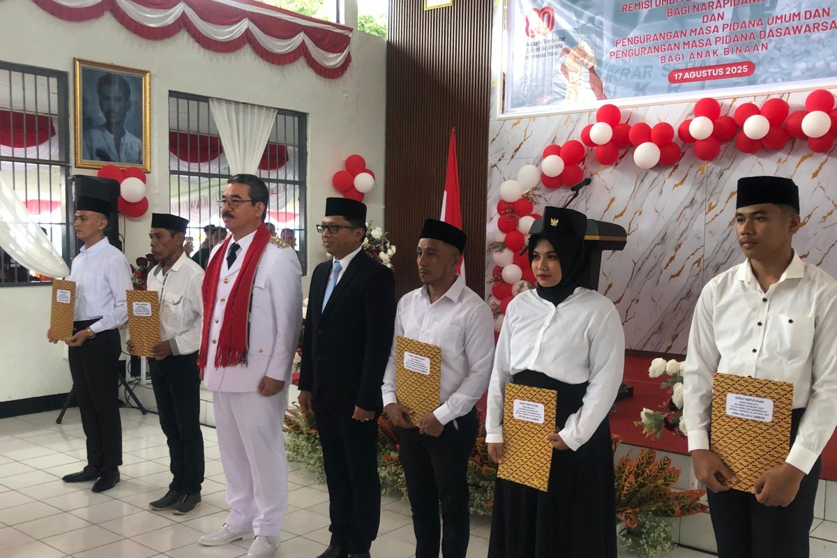 996 narapidana Maluku terima remisi HUT ke-80  RI, Lapas Ambon paling banyak