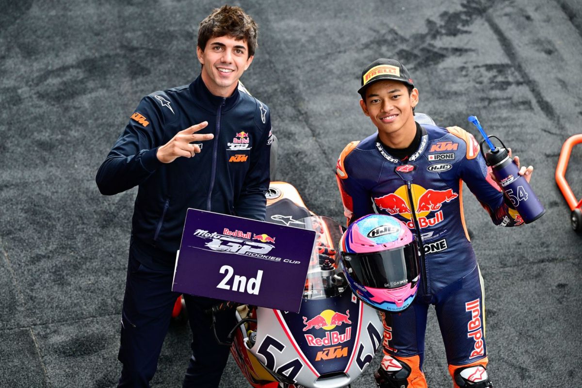 Veda Ega tempel ketat pemuncak klasemen Red Bull Rookies Cup 2025