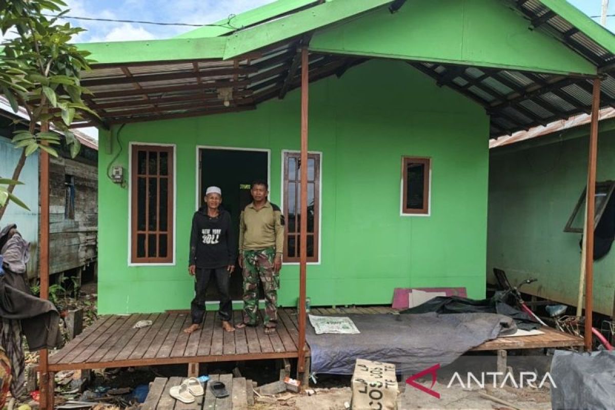 Kakek Noordin miliki rumah layak berkat TMMD ke-125 Kodim Banjarmasin