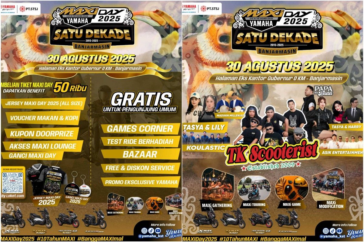 Maxi Yamaha Day 2025 siap semarakkan Banjarmasin