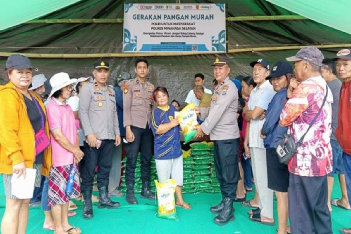 Gerakan Pangan Murah Polda Sulut salurkan 308,66 ton beras