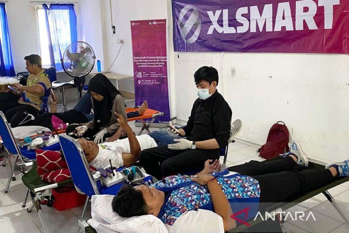 XLSMART ajak warga donor darah serentak di 5 kota Kalimantan rayakan Kemerdekaan ke-80