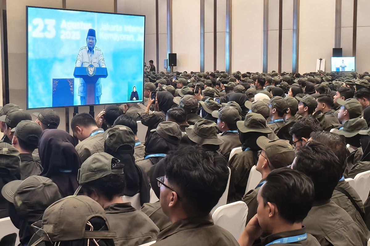 Di hadapan guru, Prabowo singgung anggaran pendidikan bocor