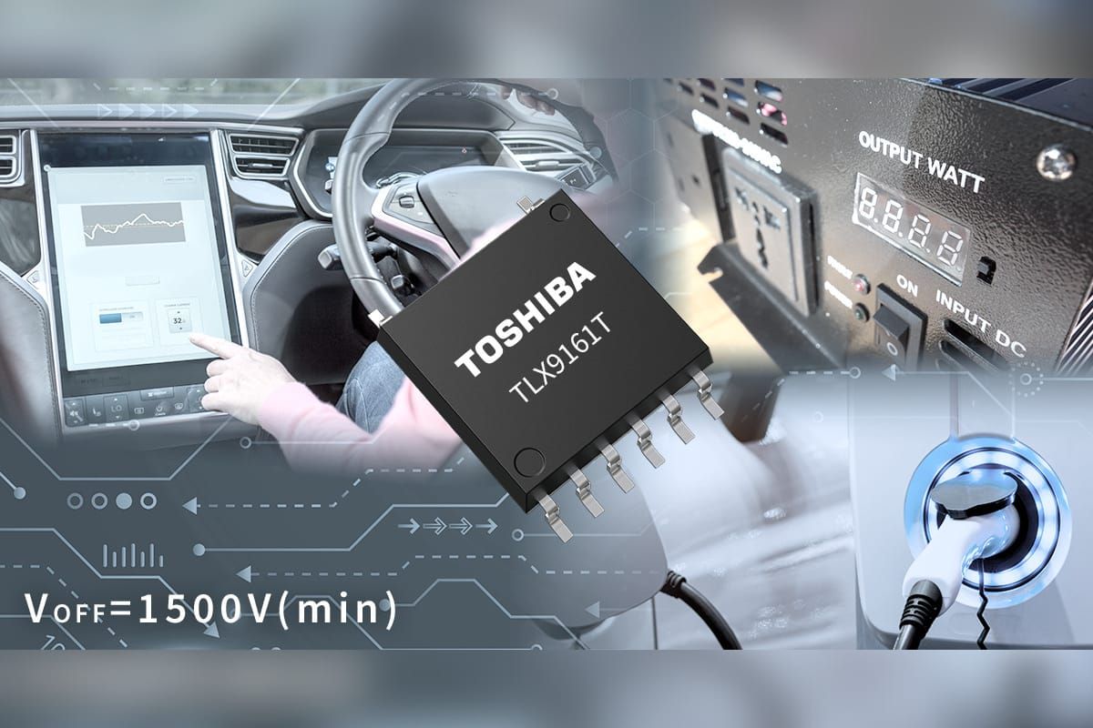 Toshiba Releases Automotive Photorelay in a Small Package that Achieves Output Withstand Voltage of 1500V for Automotive Battery Systems