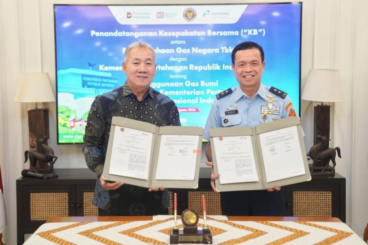 Pemakaian gas bumi PGN di Kemenhan dan TNI berlanjut