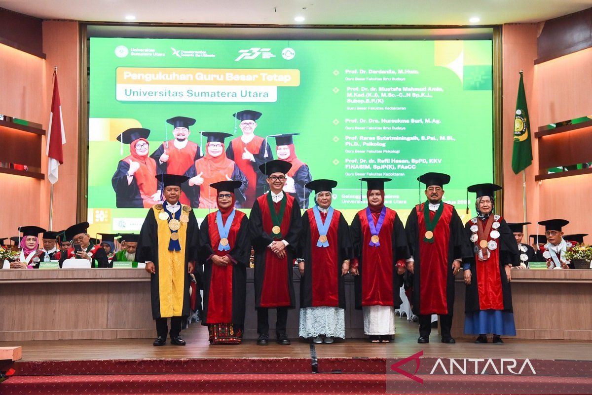 USU tambah lima guru besar berbagai bidang ilmu