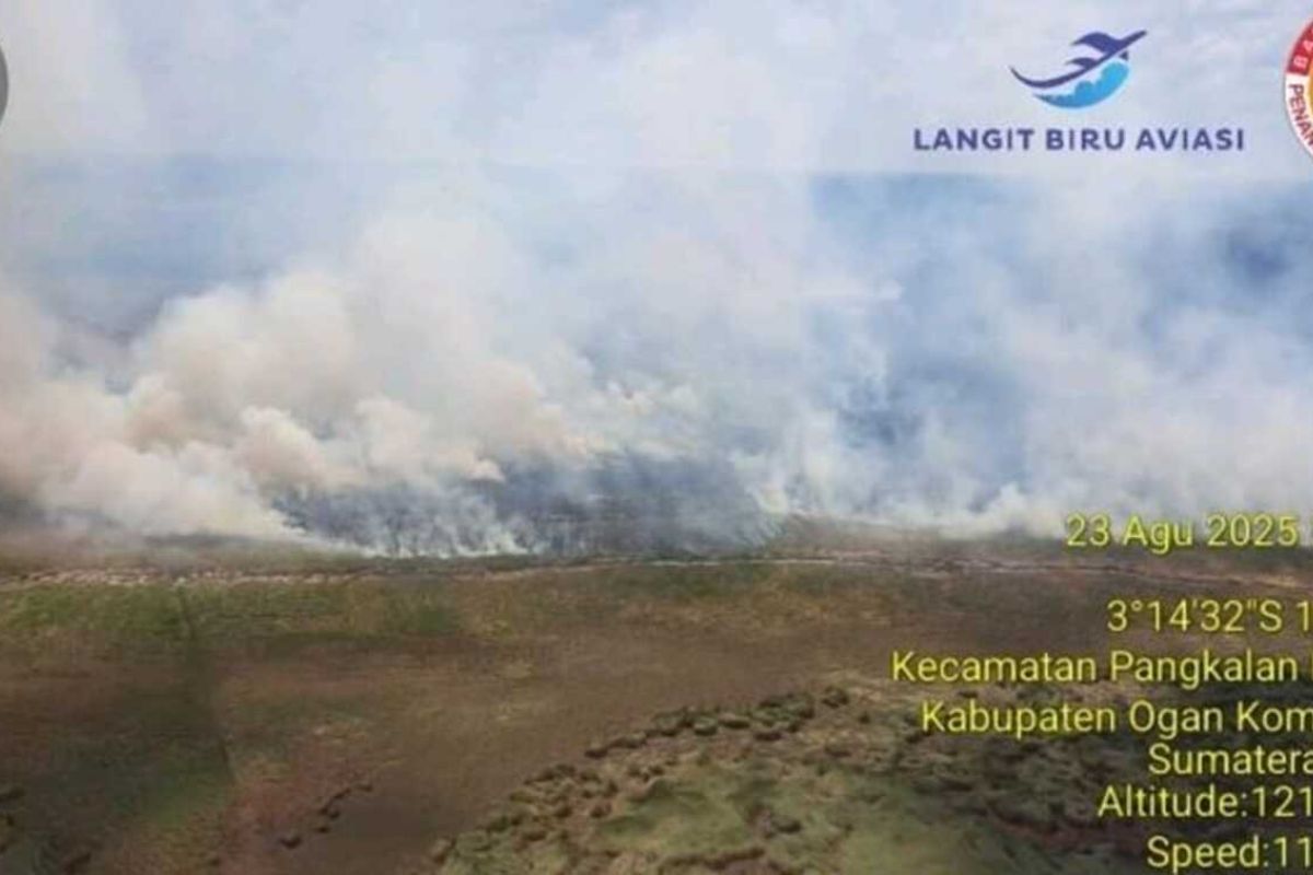 BPBD deploys three helicopters to fight wildfires in South Sumatra