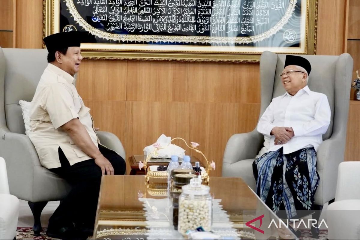 Presiden Prabowo silaturahmi temui Ma'ruf Amin, ini isi pertemuannya