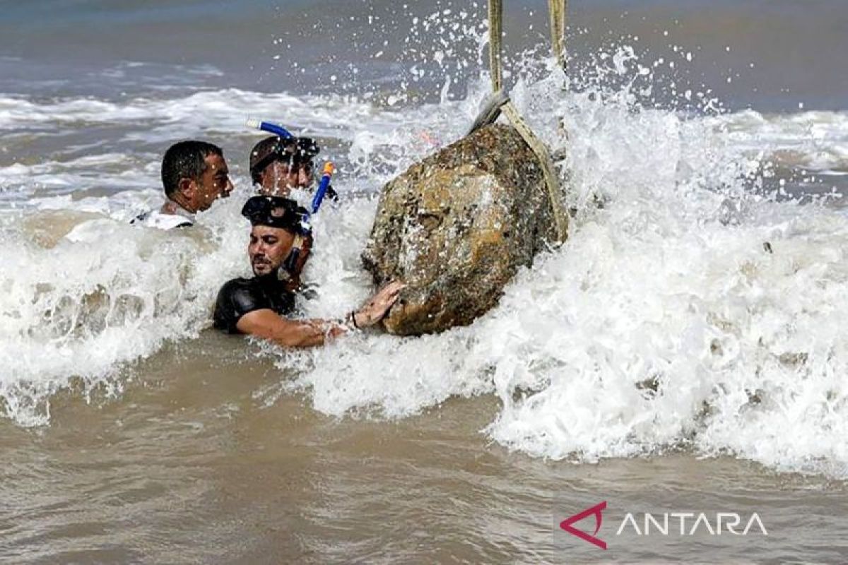 Mesir temukan kembali temuan arkeologis di Laut Mediterania