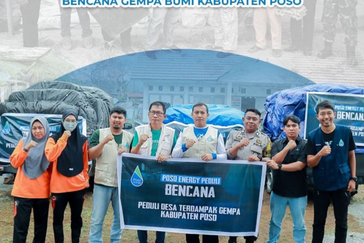 Poso Energy salurkan bantuan bagi warga terdampak gempa di Poso
