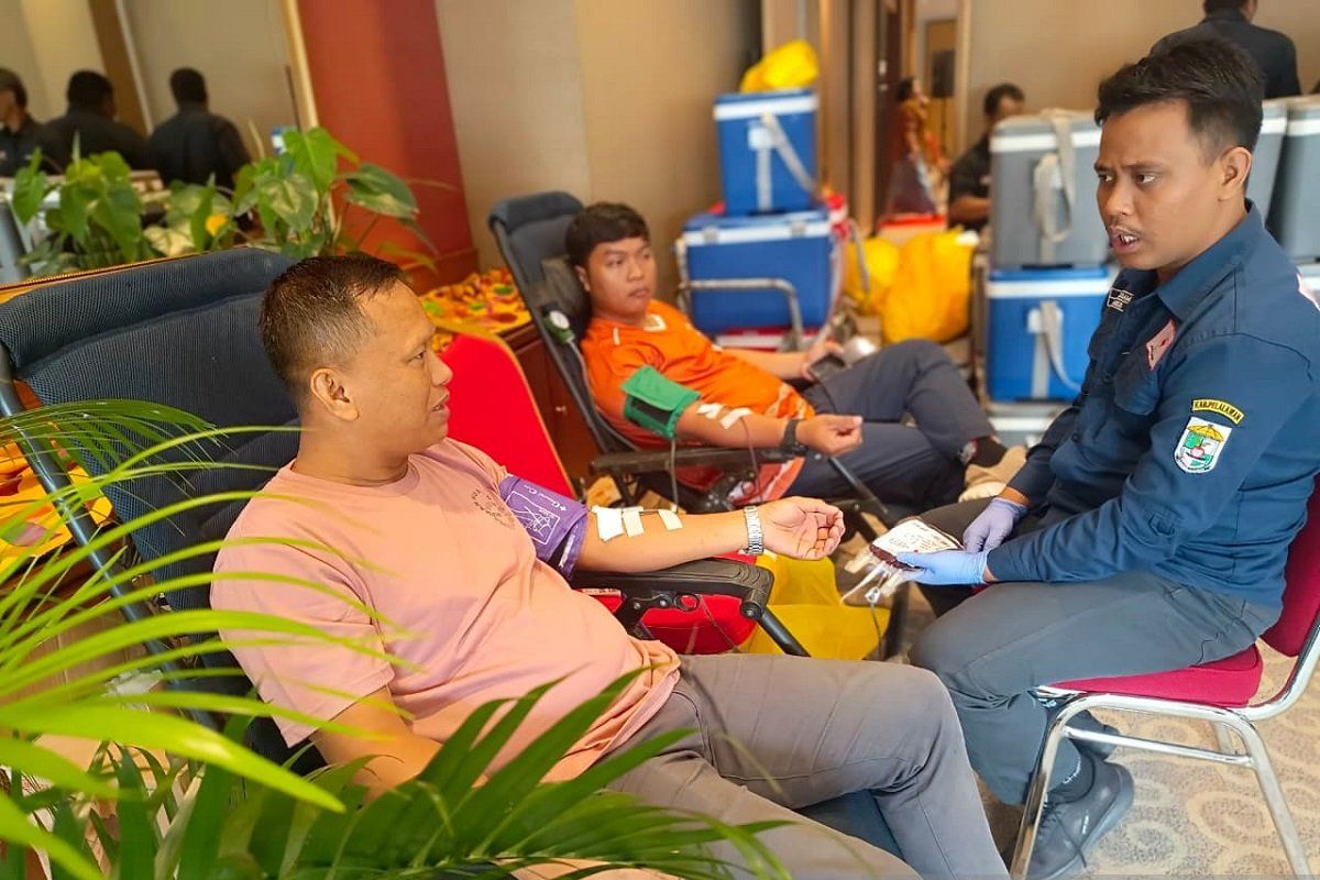 Donor Massal ke-72 KDD Riau Kompleks Hasilkan 1.247 Kantong Darah