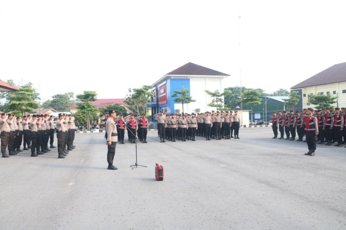 Dit Samapta Polda Babel kerahkan ratusan personel BKO amankan Pilkada Ulang di Pangkalpinang dan Bangka