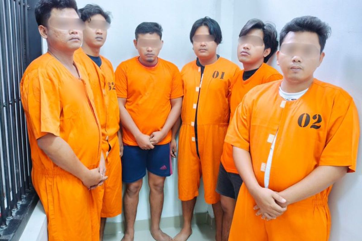 Polisi tetapkan enam tersangka pengeroyok sekuriti Bandara Ngurah Rai