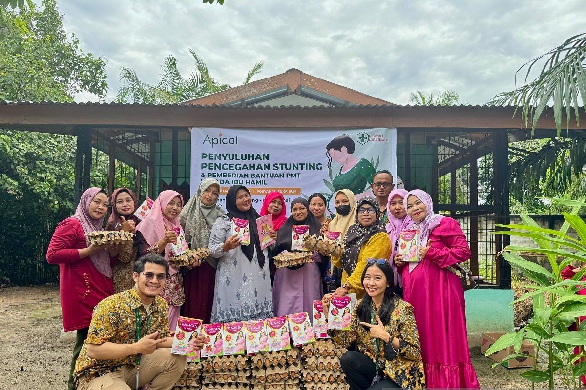 Apical Group Gelar Penyuluhan & Bagikan PMT demi Cegah Stunting di Dumai