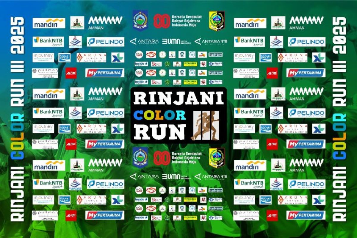 Rinjani Color Run 3 sukses, Panitia ucapkan terima kasih kepada sponsor dan mitra