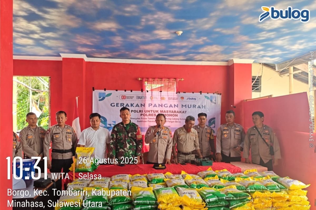 Polda-Bulog jual beras SPHP 32.500 kg di 17 titik