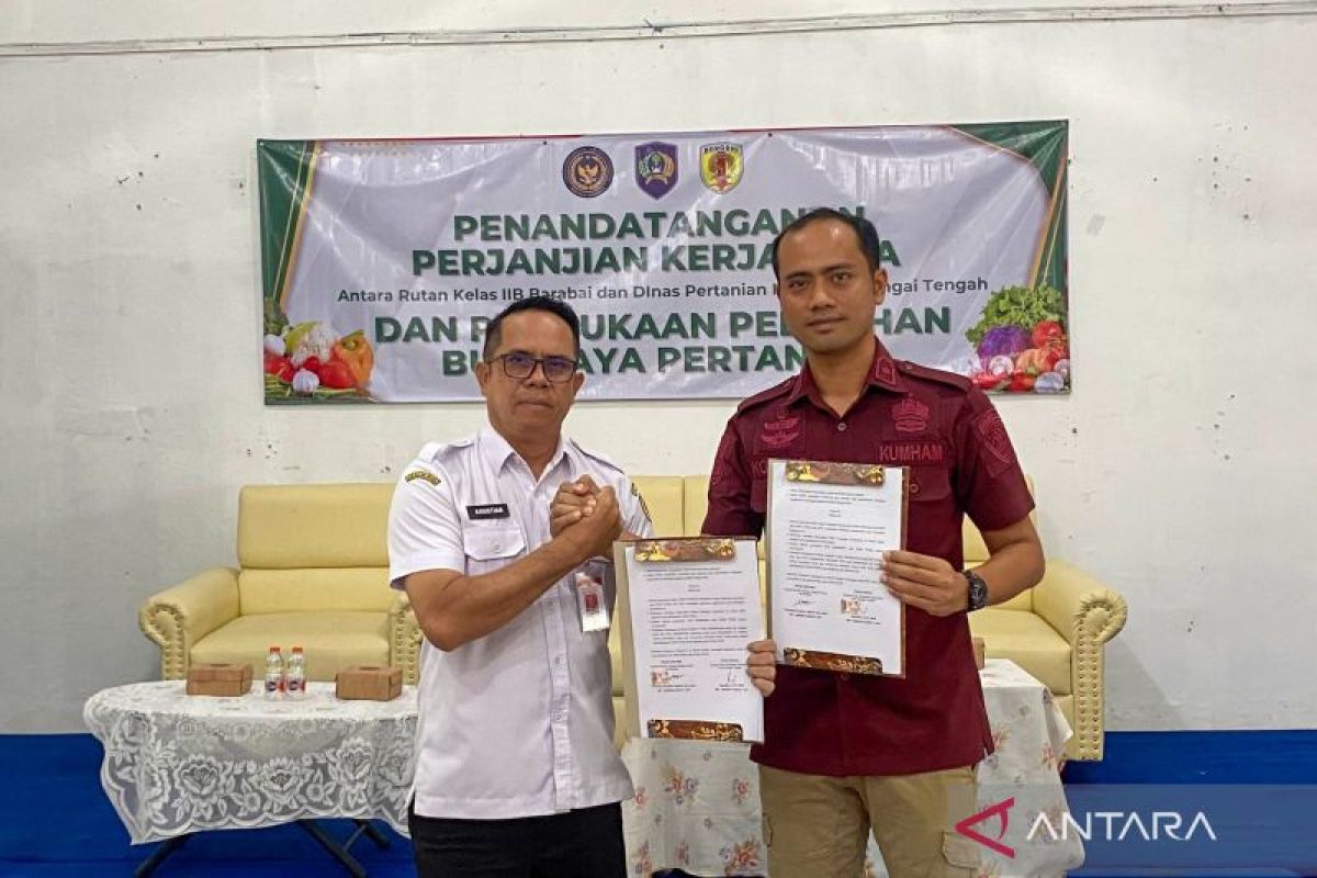 Rutan Barabai dan Distan HST latih warga binaan bidang pertanian