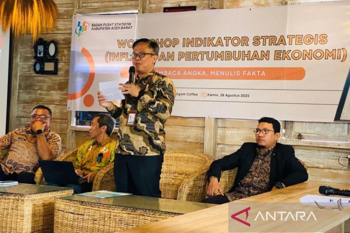 BPS Aceh Barat gelar pelatihan penulisan data statistik bagi wartawan, ini tujuannya