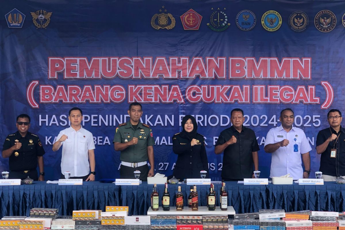 Maluku customs strengthens efforts to curb illegal goods